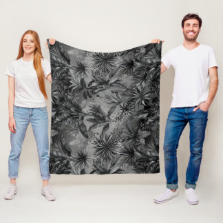Couverture Polaire Jungle noir