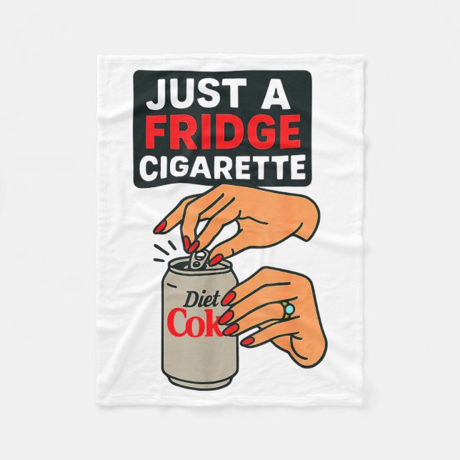 Couverture Polaire Just A Fridge Cigarette Funny Hand Design Cool Cos (Devant)