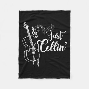 Couverture Polaire Just Cellin Funny Cellist Musicien Cadeau Cello