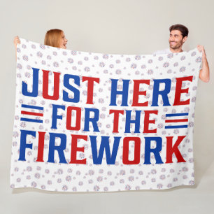 Couverture Polaire Juste Ici Pour Le Feu D'Artifice Drôle Pour Deux