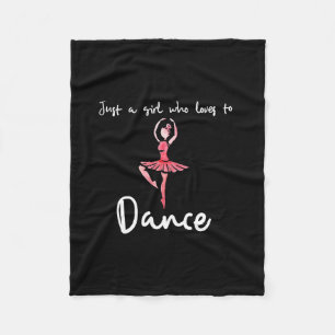 Couverture Polaire Juste une fille qui aime danser