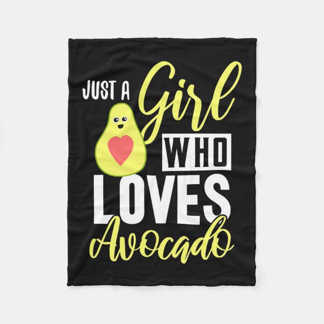Couverture Polaire Juste Une Fille Qui Aime L'Avocado (Devant)