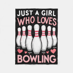 Couverture Polaire Juste Une Fille Qui Aime Le Bowling