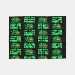 Couverture Polaire Juste Une Fille Qui Aime L'Entomologie Mantis Prie