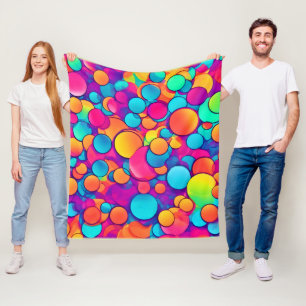Couverture Polaire Kaleidoscope de rêves circulaires