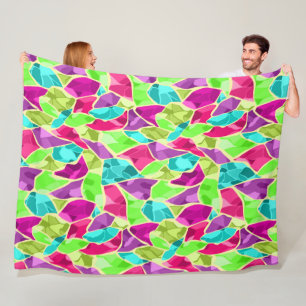 Couverture Polaire Kaléidoscope en mosaïque sans joint abstrait moder