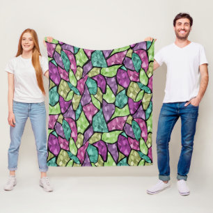 Couverture Polaire Kaléidoscope en mosaïque sans joint abstrait moder
