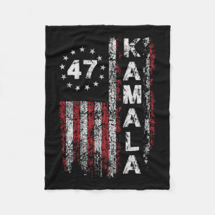 Couverture Polaire Kamala 47 Kamala47 Président Usa America Drapeau 2