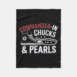 Couverture Polaire Kamala Harris Commandant en Chaussures mignonnes M