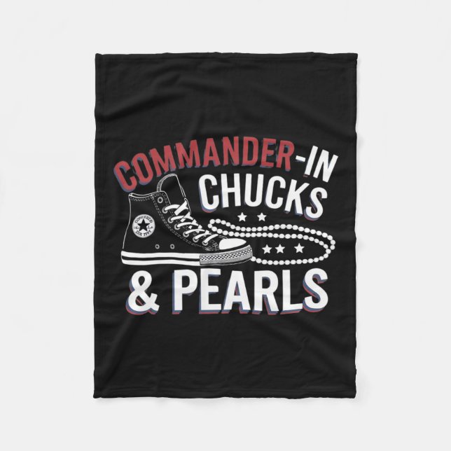 Couverture Polaire Kamala Harris Commandant en Chaussures mignonnes M (Devant)