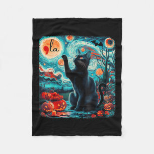 Couverture Polaire Kamala Harris Halloween Chauves-souris Nuit étoilé