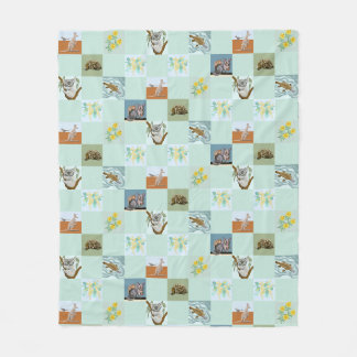 Couverture Polaire Kanga Koala Platypus Possum and Echidna