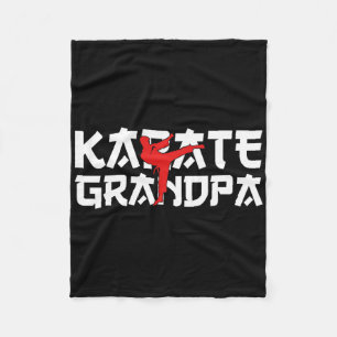 Couverture Polaire Karate Grandpa Black Belt Combattez Lifestyle Kara