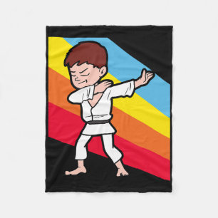 Couverture Polaire Karaté Judo Jujutsu Taekwondo Kickboxing Dabbing D