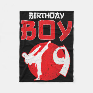 Couverture Polaire Karate Taekwondo 9 Ans Anniversaire Arts Martiaux
