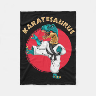 Couverture Polaire Karatesaurus Drôle de dinosaure de karaté