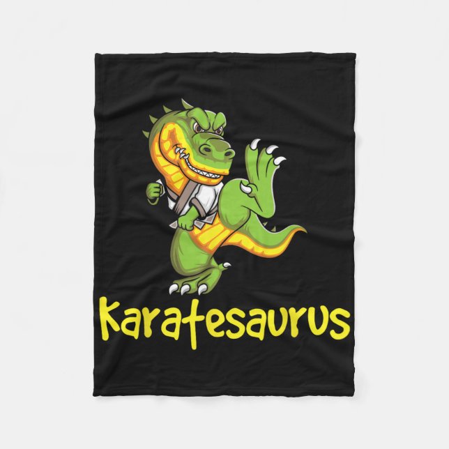Couverture Polaire Karatesaurus - Karateka Martial Arts Self Defense (Devant)