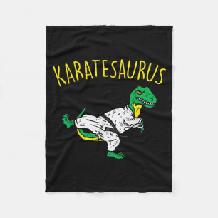Couverture Polaire Karatesaurus Trex Karaté Drôle Dinosaure Arts Mart