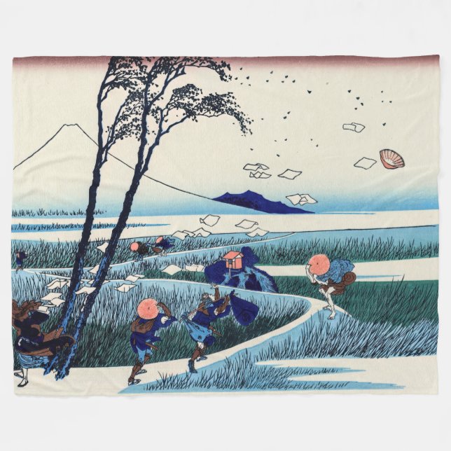 Couverture Polaire Katsushika Hokusai - Ejiri dans la province de Sur (Devant (Horizontal))