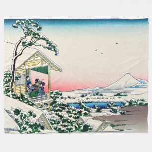 Couverture Polaire Katsushika Hokusai - Maison de thé à Koishikawa