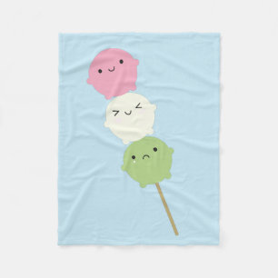Couverture Polaire Kawaii Mochi Dango