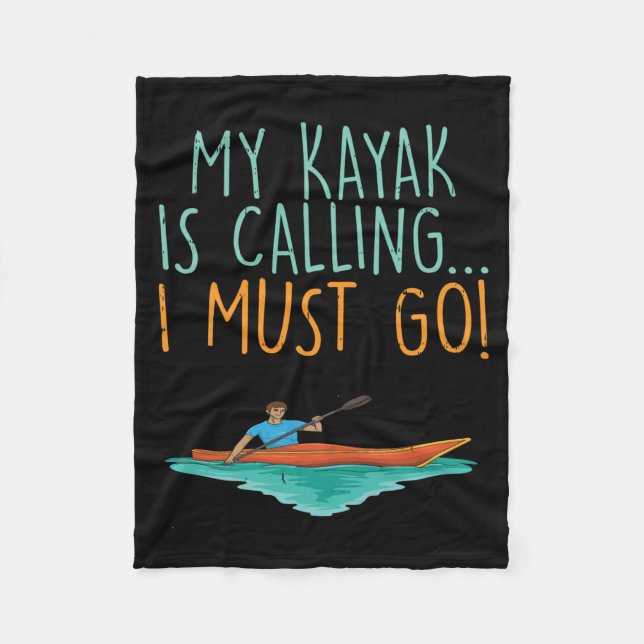 Couverture Polaire Kayaking Kayak cadeau (Devant)