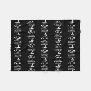 Couverture Polaire Keep calm I'm a Physical Therapist 