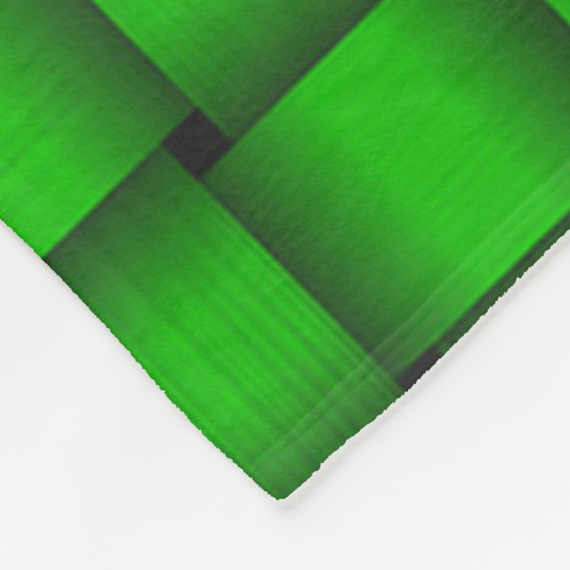 Couverture Polaire Kelly Green Ribbon Fleece Blanche (Coin)