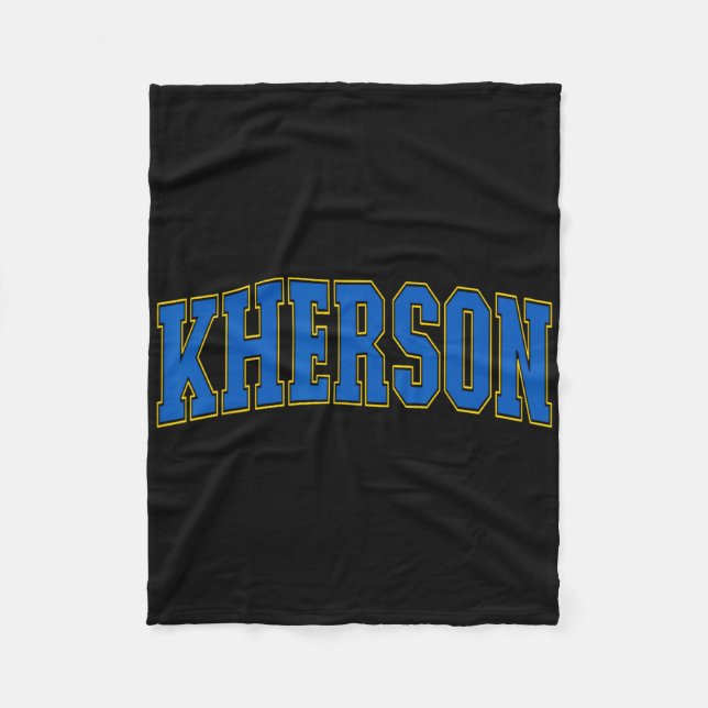 Couverture Polaire Kherson Ukraine Lovers Patriotic Proud Ukrainian K (Devant)