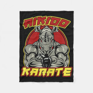 Couverture Polaire Kickboxing Grandpa Martial Arts 