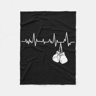 Couverture Polaire Kickboxing Heartbeat - Kickboxer Autodéfense Mart