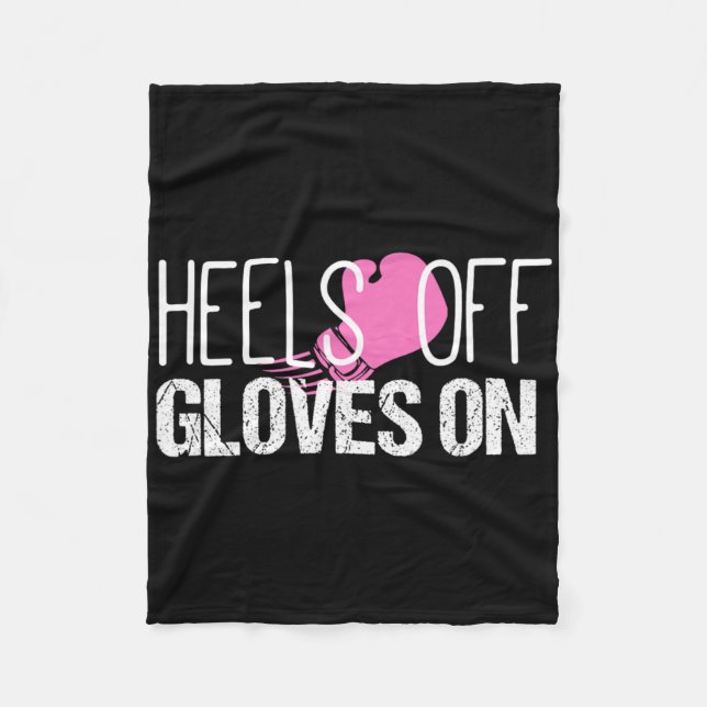 Couverture Polaire Kickboxing Talons Hauts Gants Sur Chemise  (Devant)