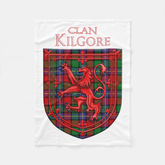 Couverture Polaire Kilgore Tartan Scottish Plaid Lion Rampant (Devant)