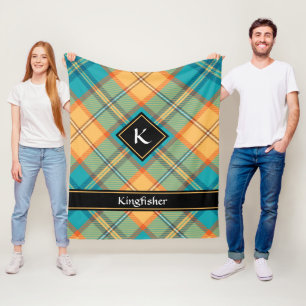 Couverture Polaire Kingfisher Tartan Fleece Blanket