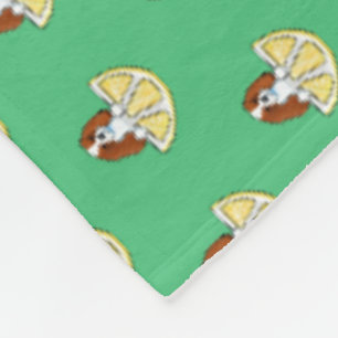 Couverture Polaire KiniArt Cavalier Vie Lemons Blanche en polaire
