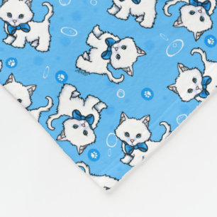 Couverture Polaire KiniArt Chatons blancs
