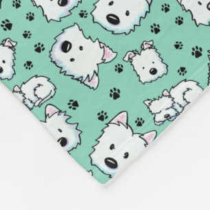Couverture Polaire KiniArt Westie Lover