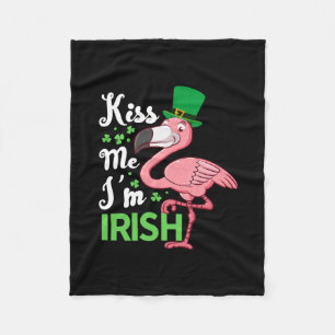 Couverture Polaire Kiss Me I Am Irish