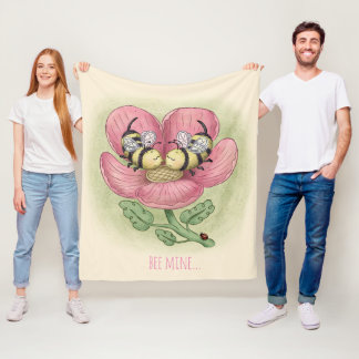 Couverture Polaire Kissing Bees