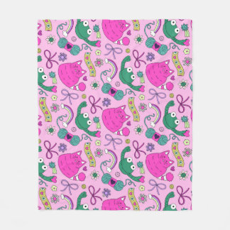 Couverture Polaire Kitty Frog Friends "Un ami pour tout le monde"