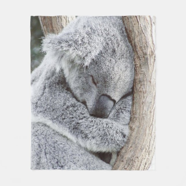 Couverture Polaire Koala doux (Devant)