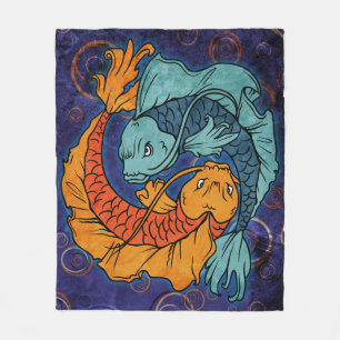 Couverture Polaire Koi Fish