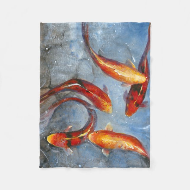 Couverture Polaire Koi gracieux I (Devant)