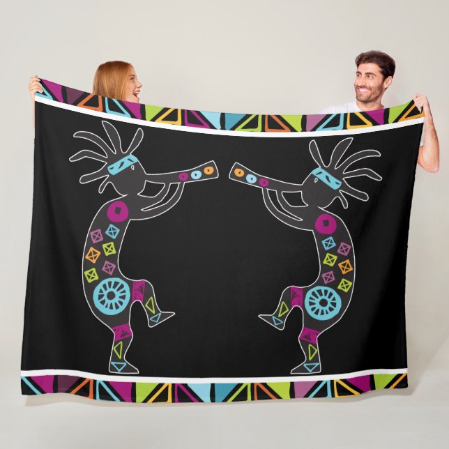 Couverture polaire Kokopelli Sud-Ouest (En situation)