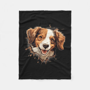 Couverture Polaire Kooikerhondje Chien Maman Papa Curieux Chiot
