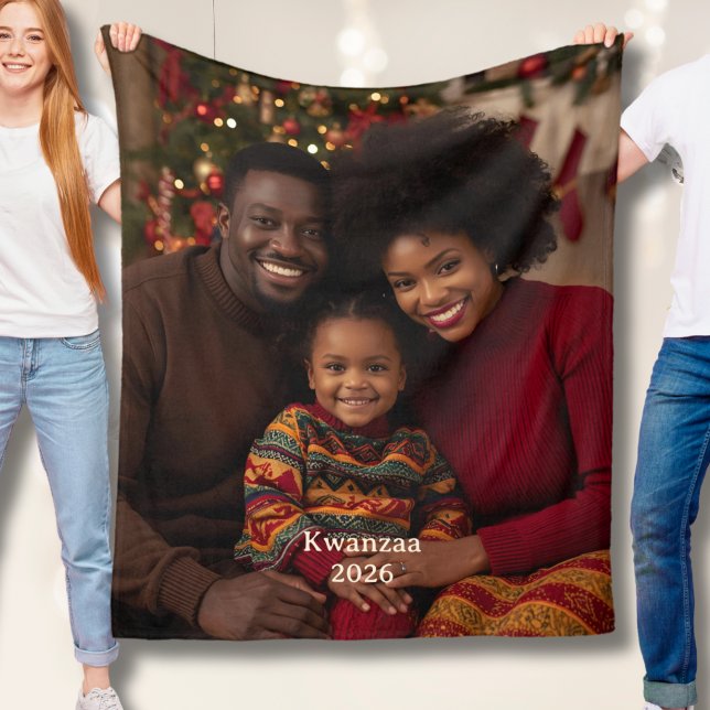 Couverture Polaire Kwanzaa Photo Fleece Blankets Family Tradition (Créateur téléchargé)