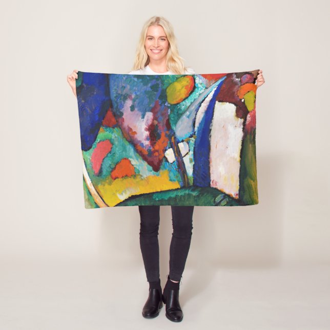 Couverture Polaire La Cascade, Wassily Kandinsky (En situation)