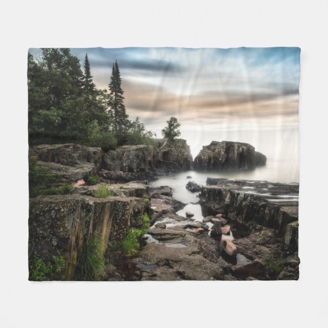 Couverture Polaire La côte du lac Supérieur | Minnesota (Devant (Horizontal))