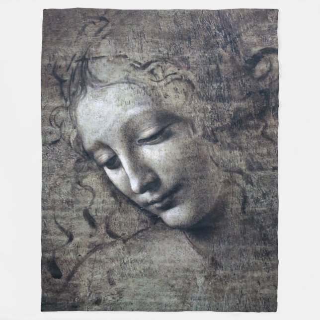 Couverture Polaire La Dame aux cheveux démoniaques, Léonard de Vinci (Devant)
