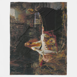 Couverture Polaire La Dame de Shallot par John William Waterhouse